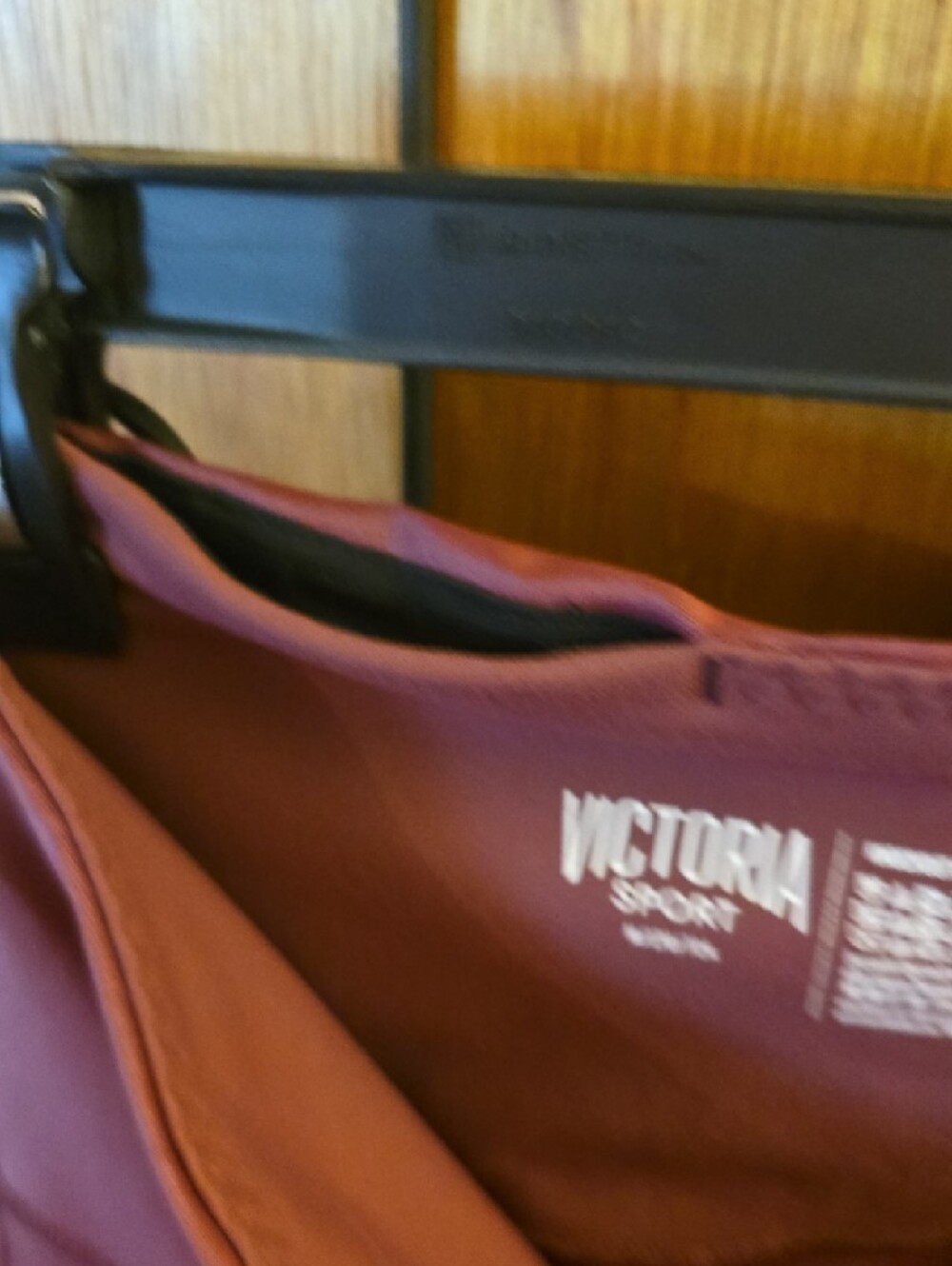 High-Rise Burgundy Cutout Side Leggings - Picture 6 of 7